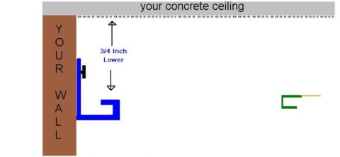 glossy reflective suspended ceiling harpoon